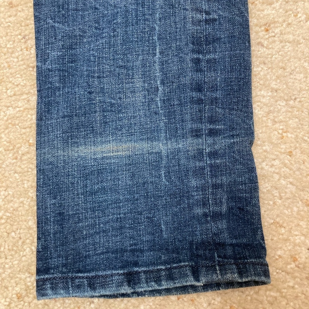 3/$20 Seven7 Medium Wash Low Rise Skinny Jeans 2000’s Retro Women’s 32 Denim - Picture 4 of 10